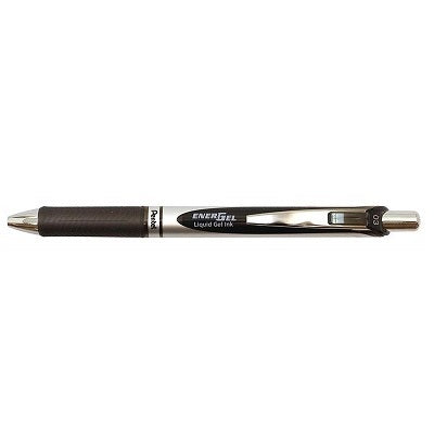 Pen-Retractable, Energel Gel Roller, 0.3Mm Black,12/pk