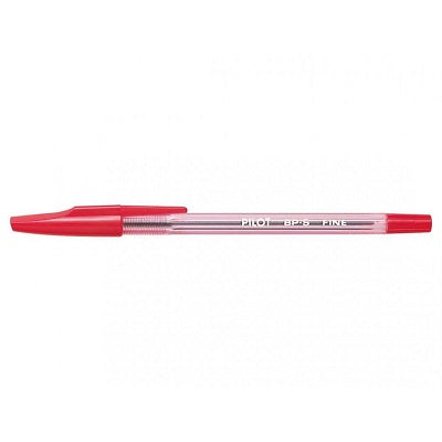 Pen-Stick, Bps Ballpoint, Fine Red,12/pk