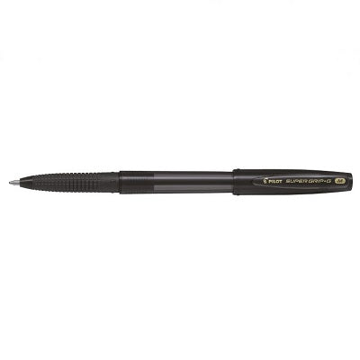 Pen-Stick, Pilot Super Grip, Medium, 1.0Mm, Black,12/pk