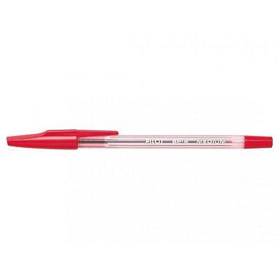 Pen-Stick, Bps Ballpoint, Medium Red,12/pk