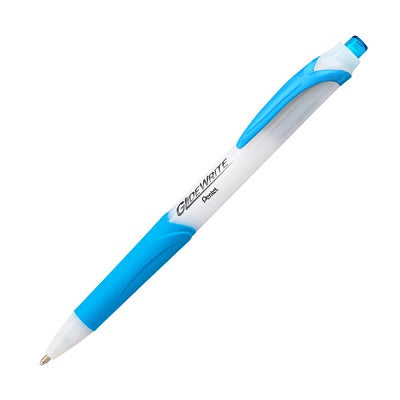 Pen-Retractable, Glide Write Ballpoint,Medium 1.0Mm Sky Blue,12/pk