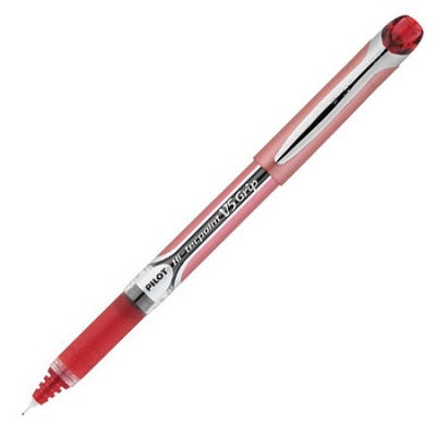 Pen-Roller, Hi-Tecpoint Grip Liquid Ink, 0.5Mm Red,12/pk