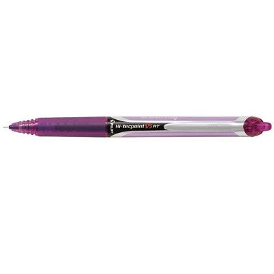 Pen-Retractable, Hi-Tecpoint Rt Roller, 0.5Mm Violet,12/pk