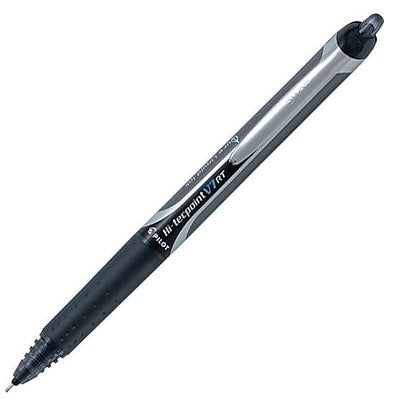 Pen-Retractable, Hi-Tecpoint Rt Roller, 0.7Mm Black,12/pk