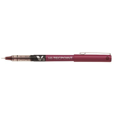 Pen-Roller, Hi-Tecpoint Liquid Ink, 0.5Mm Dark Red,12/pk