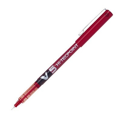 Pen-Roller, Hi-Tecpoint Liquid Ink, 0.5Mm Red,12/pk