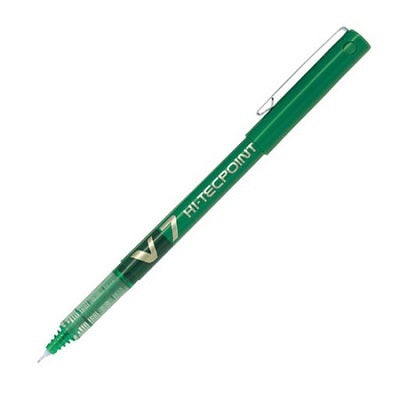 Pen-Roller, Hi-Tecpoint Liquid Ink, 0.7Mm Green,12/pk