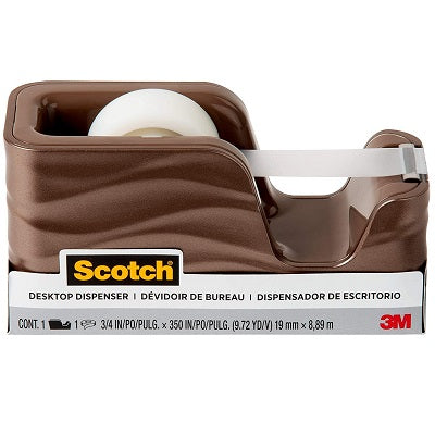 Tape Dispenser-Scotch, Wave, Metallic Bronze