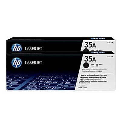 Laser Toner-Hp #35A Black Twin Pack