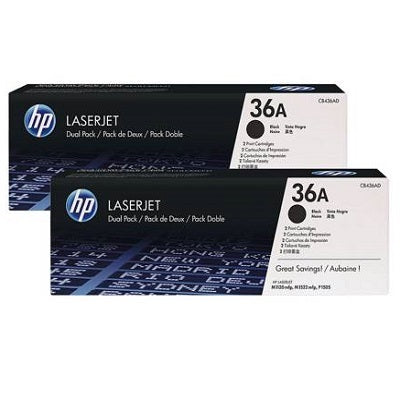Laser Toner-Hp #36A Black Twin Pack