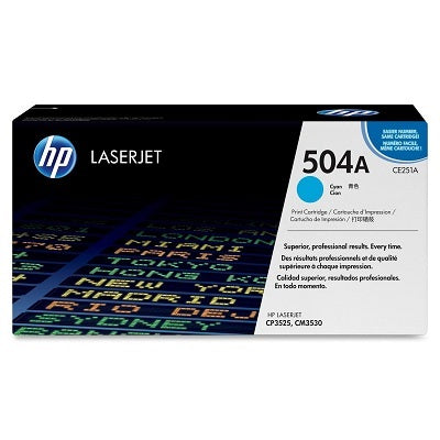Laser Toner-Hp #504A Cyan