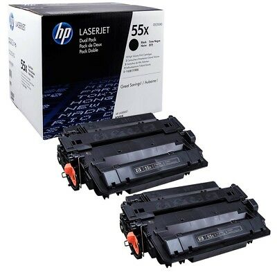 Laser Toner-Hp #55X Black High Yield Twin Pack