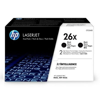 Laser Toner-Hp #26X Black High Yield Twin Pack