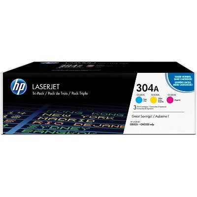 Laser Toner-Hp #304A Cyan/Magenta/Yellow Tri-Pack