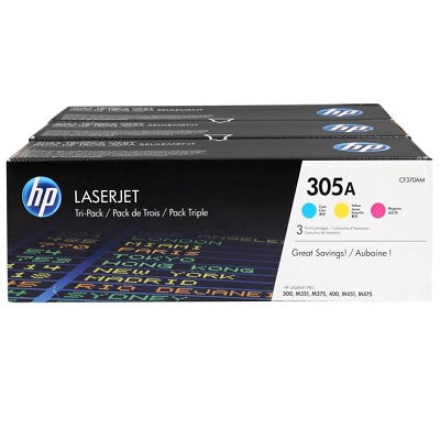 Laser Toner-Hp #305A Cyan/Magenta/Yellow Tri-Pack