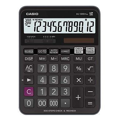 Calculator-Desktop Solar/Battery 12 Digit, Audio Recheck