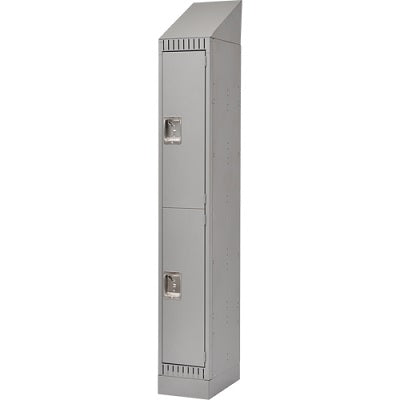 Locker-Slope Top/Rec.Base, 2 Tier 1 Bank 12" X18" X33-1/4"