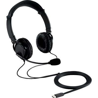 Headphones-Kensington Hi-Fi, With Mic, Usb-C, Black