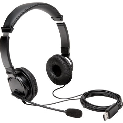 Headphones-Kensington Hi-Fi, With Mic, Usb-A, Black