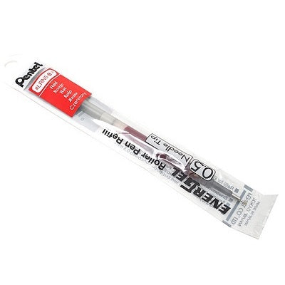 Pen Refill-Energel Retractable 0.5Mm Red,12/pk