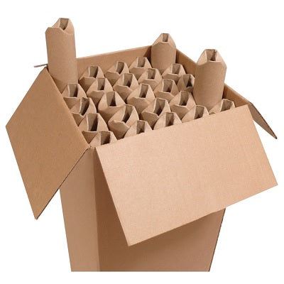 Mailing Tube-Crimped Ends, 2" X 24", Kraft 25/Ctn