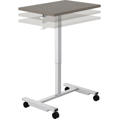 Table-Square Ionic Height Adjustable 28X19", Absolute Acajou