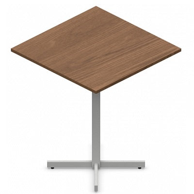 Table-Square 42" Ionic,Tungston Metal Base Winter Cherry Red