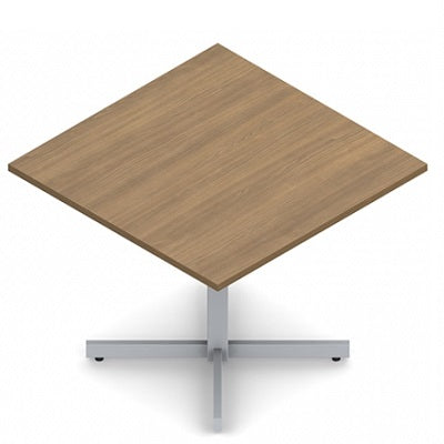 Table-Square 36" Ionic, Tungsten Metal Base Winter Cherry