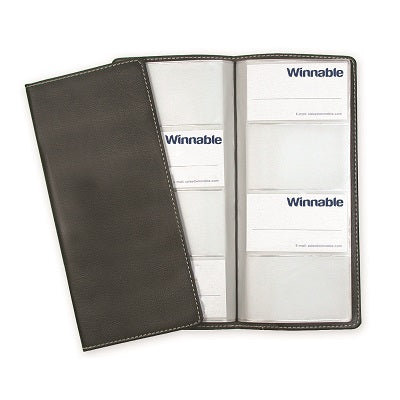 Business Card Holder-9.75X4.5 Black, Capacity 96