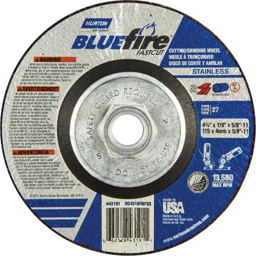 NR977-BlueFire® Grinding and Cutting Wheels