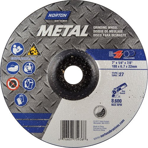 NS134-Depressed Centre Metal Grinding Wheels