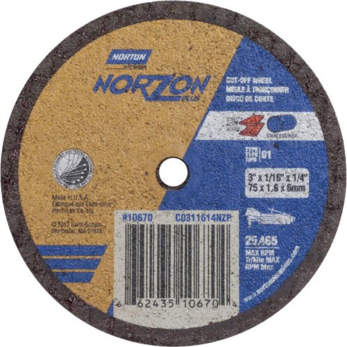 NS140-Portable Small Diameter Reinforced Cut-Off Wheels - Norzon Plus