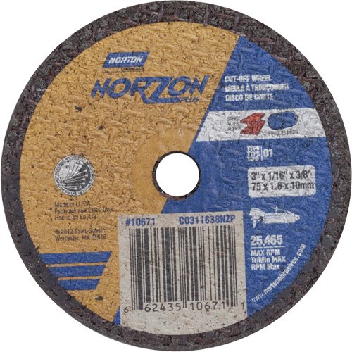 NS142-Portable Small Diameter Reinforced Cut-Off Wheels - Norzon Plus