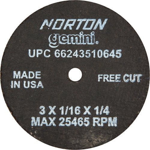 NS176-Portable Small Diameter Reinforced Cut-Off Wheels - Gemini®