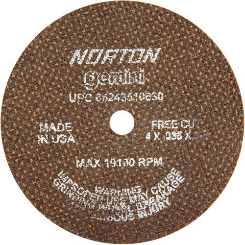 NS186-Portable Small Diameter Reinforced Cut-Off Wheels - Gemini®
