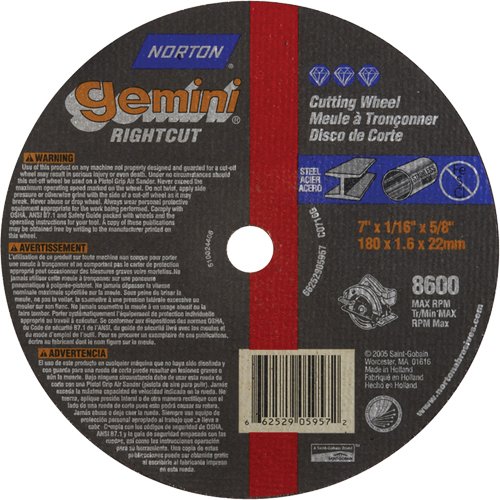 NS219-Circular Saw Reinforced Cut-Off Wheels - Masonry & Metal