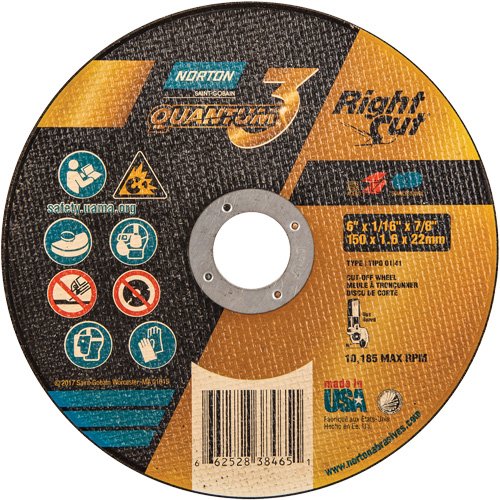 NY033-Quantum3™ RightCut™ Cut-Off Wheel