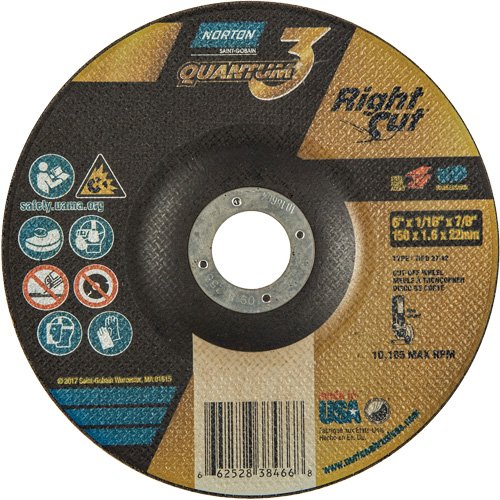 NY034-Quantum3™ RightCut™ Cut-Off Wheel