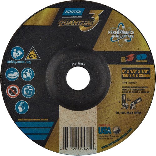 NY036-Quantum3™ Grinding & Cutting Wheel