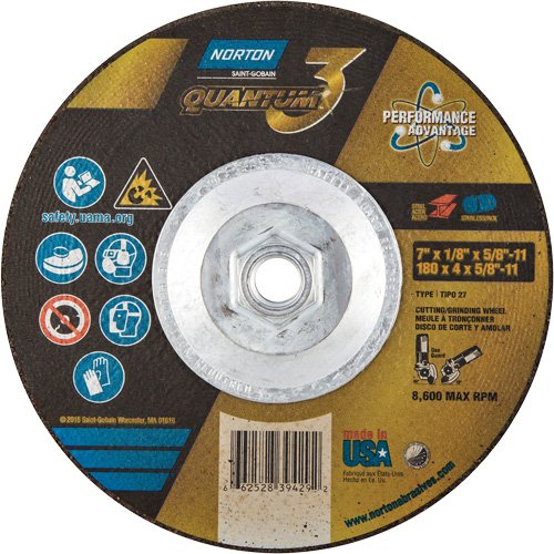 NY037-Quantum3™ Grinding & Cutting Wheel
