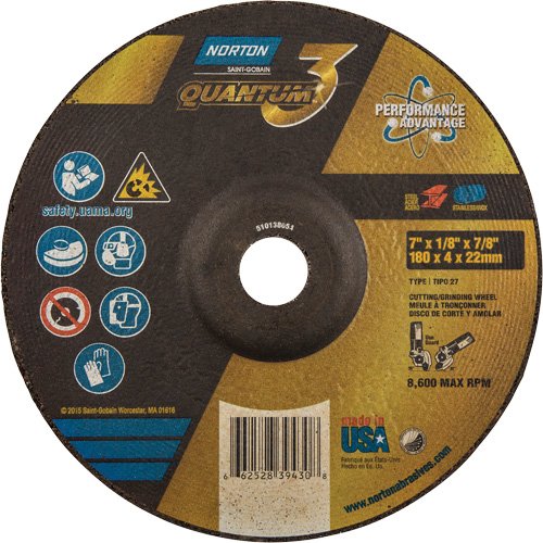 NY038-Quantum3™ Grinding & Cutting Wheel