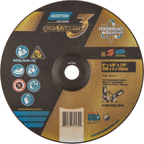 NY040-Quantum3™ Grinding & Cutting Wheel