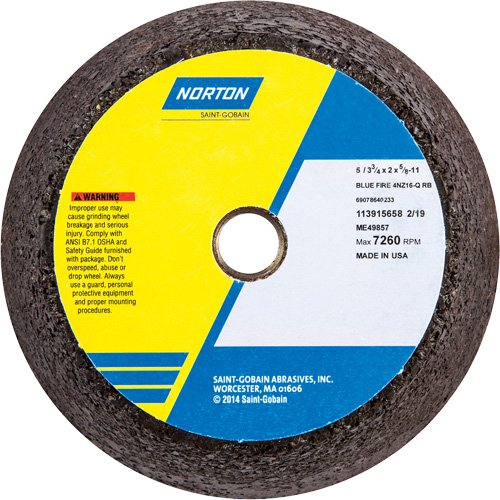 NY070-BlueFire® Non-Reinforced Portable Snagging Wheel