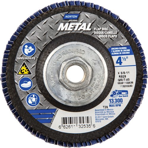 NY310-Metal R828 Fiberglass HD Conical Flap Disc