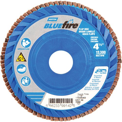 NY453-BlueFire® Medium Grade Flap Disc