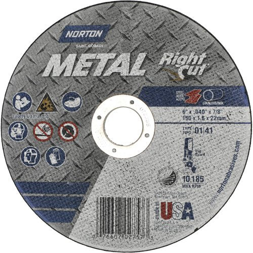 NY656-Metal RightCut Right Angle Cut-Off Wheel