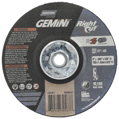 NY663-Gemini RightCut Right Angle Cut-Off Wheel