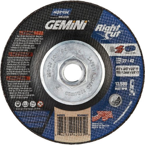 NY668-Gemini RightCut Right Angle Cut-Off Wheel