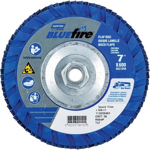 NY765-BlueFire® Standard-Density Flap Disc