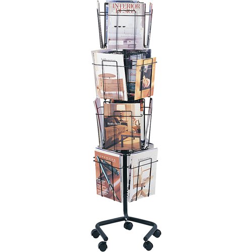 OE632-Literature Display Racks - Rotary Floor Displays